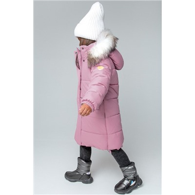 Crockid, Зимнее пальто для девочки с утеплителем Crockid