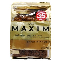 Натуральный растворимый кофе Gold Maxim AGF, Япония, 70 г