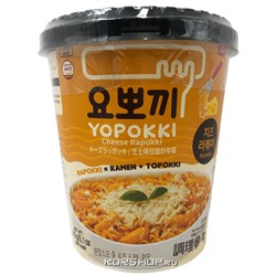 Рисовые клецки с лапшой (рапокки) в сырном соусе Yopokki, Корея, 145 г Акция