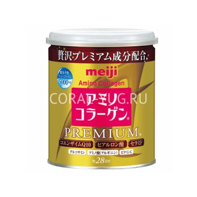 Аминоколлаген для красоты и молодости кожи после 30 лет Amino Collagen Premium, Meiji