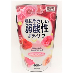 Слабокислотное жидкое мыло "Animo Harmony Rose" для тела (аромат розы) 400 мл, мягкая упаковка / 20