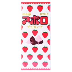 Шоколадные конфеты с натуральной клубникой Apollo Meiji, Япония, 46 г