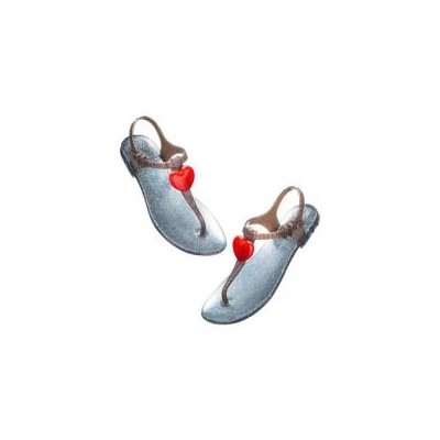 САНДАЛИИ ZHOELALA HEART BEAT (Терракотовый прозрачный - Красный) / ZHOELALA HEART BEAT ( Terracotta Shimmer - Red)