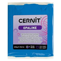 Полимерная глина запекаемая 250г Cernit Opaline с эффектом фарфора 561 синий CE0880250261