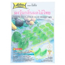 Десерт агар-агар с соком тайских фруктов 115 гр. Lobo Agar Dessert Mix (Thai Fruit Flavour) 115 gr.