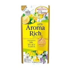 Кондиционер для белья "AROMA" (ДЛИТЕЛЬНОГО действия "Aroma Rich Belle" / "Белль" с богатым ароматом натуральных масел  (мужской аромат)) 400 мл, мягка упаковка