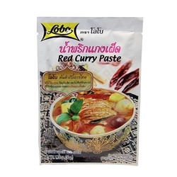 Приправа-паста "Красный карри" 50 гр. Lobo Country Style Red Curry Paste 50 gr.