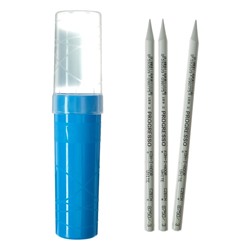 Набор 3 штуки карандаш цветной цельнографитовый Koh-I-Noor 8750/3 Progresso, в лаке, белый (2474626)