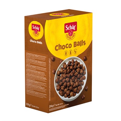Сухой завтрак "Choko Balls", шарики шоколадные Schaer, 250 г