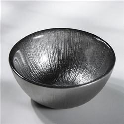 Салатник «Кувшинка», 150 мл, d=10 см, цвет серебряный