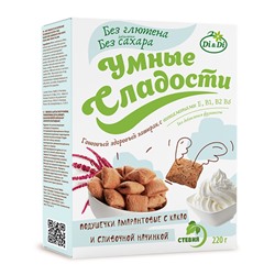 Подушечки амарантовые с какао и сливочной начинкой Умные сладости, 220 г