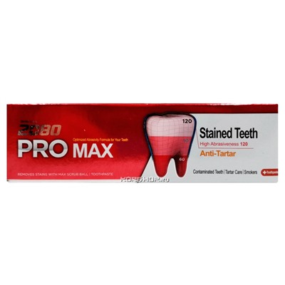 Зубная паста МАКСИМАЛЬНАЯ ЗАЩИТА с мятным вкусом PRO-Max Dental Clinic 2080, Корея, 125 г Акция
