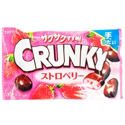 Хрустящие шоколадные шарики со вкусом клубники Crunky Pop Joy Strawberry Lotte, Япония, 32 г Акция