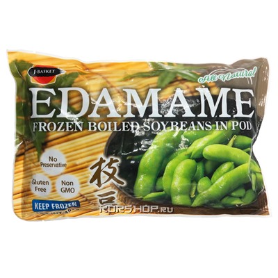 Замороженные зеленые соевые бобы Эдамаме Yuyao Gumancang, Китай, 0,454 кг. Срок до 20.05.2021. АкцияРаспродажа