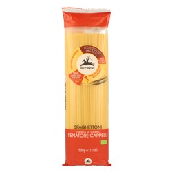 Макаронные изделия Spaghettoni из пшеничной муки семолины дурум Senatore Cappelli Alce Nero, 500 г