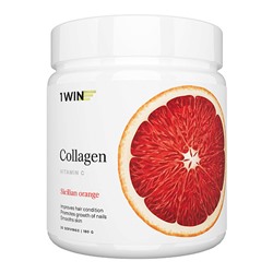 1WIN Коллаген + витамин C со вкусом сицилийского апельсина, 180 г