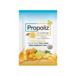 Леденцы с прополисом, медом, имбирем и лаймом Propoliz Lozenge Plus Honey Lime and Ginger Flavor 8 Tablets