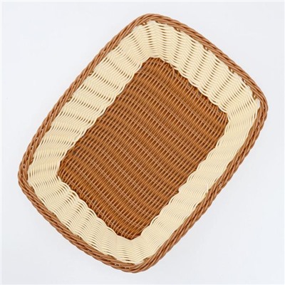 Корзинка для фруктов и хлеба Доляна «Молочный шоколад», 23×30 см