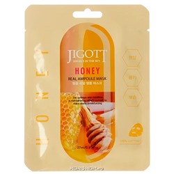Ампульная маска с экстрактом меда Honey Real Jigott, Корея, 27 мл Акция