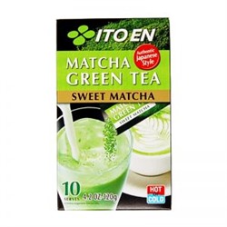 Порошковый зеленый чай Матча MATCHA GREEN TEA SWEET POWDER 10 пакетов*12 гр