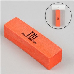 Баф для ногтей, четырёхсторонний, 9,5 × 2,5 × 2,5 см, цвет оранжевый