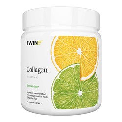 1WIN Коллаген + витамин C со вкусом лимона и лайма, 180 г
