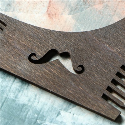 Расческа деревянная "Стиль", для оформления бороды и усов