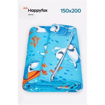 Простыня вафельная 150Х200 Happy Fox Home