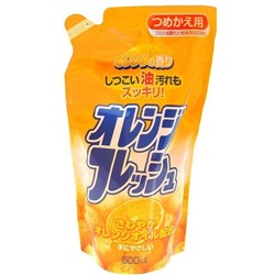 Жидкость "Awa’s" для мытья посуды с маслом апельсина 500 г, мягкая упаковка / 20