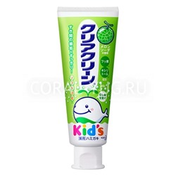KAO Зубная паста детская Clear Clean вкус дыни 1-8 лет 70 гр