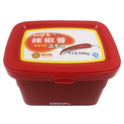 Красная перцовая соевая паста Кочудян, Китай, 500 г