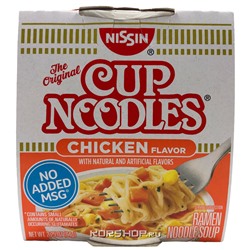 Лапша б/п со вкусом курицы Cup Noodles Nissin, США, 64 г Акция
