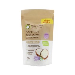 Сухой кокосовый скраб для тела Tropicana Coconut Fiber Scrub Lavender Scent 50 G_