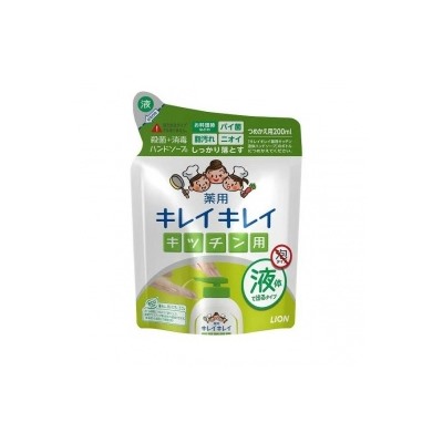 Кухонное мыло для рук  "KireiKirei" с антибактериальным эффектом 200 мл, мягкая упаковка / 24