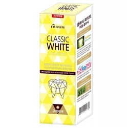 Зубная паста «Classic White» отбеливающая двойного действия с микрогранулами с ароматом мяты и ментола (коробка) 110 г / 40