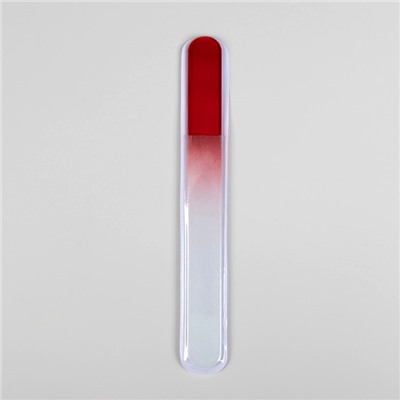 Пилка стеклянная для ногтей «Градиент», 18,5 см, цвет МИКС