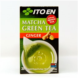 Зеленый чай Матча с имбирем MATCHA GREEN TEA GINGER 20 пирамидок