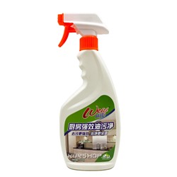 Чистящее средство для кухни для керамики и эмали с антибактериальным эффектом Strong Kitchen Oil Cleaner Weiqi, Китай, 500 мл
