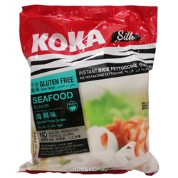 Лапша б/п со вкусом морепродуктов Silk Seafood Koka, Сингапур, 70 г
