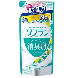 Кондиционер для белья "SOFLAN" (с длительной 3D-защитой от неприятного запаха "Premium Deodorizer Zero-Ø" - натуральный фруктовый аромат) 420 мл, мягкая упаковка