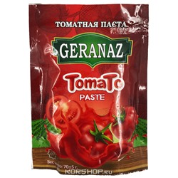 Пастеризованная томатная паста Geranaz, Иран, 70 г