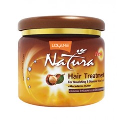 Маска лечения волос с Макадамией от Lolane Natura 100 гр LOLANE NATURA HAIR TREATMENT FOR NOURISHING & DIAMOND SHINE BOOSTER + MACADAMIA BUTTER 100G