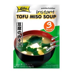 Суп быстрого приготовления Мисо-суп с Тофу 30 гр. Lobo Tofu Miso Soup 30 gr.