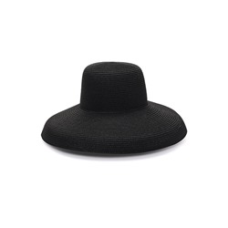 Шляпа соломенная, цвет черный