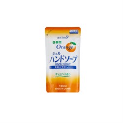 Слабокислотное мыло "Animo Hand Soap" для рук (аромат апельсина) 190 мл, сменная упаковка / 30