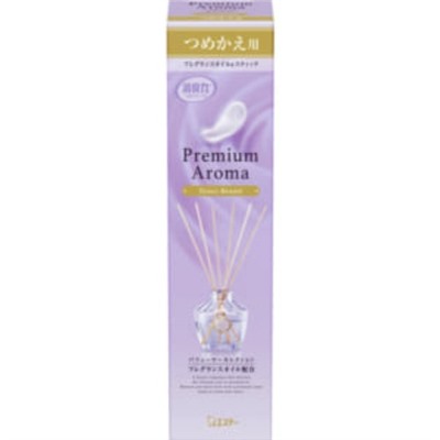 ST SHOSHURIKI  Premium Aroma, Освежит воздуха д/комнаты (наполнитель +палочки) с ароматом  “Grace Beaute” сменный блок 50мл