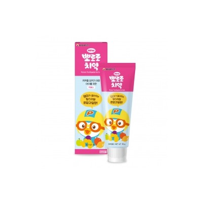 Зубная паста  "Pororo" для детей от 3 лет с пониженным содержанием фтора (со вкусом микса фруктов) (коробка) 90 г / 40