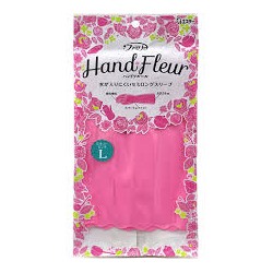 Перчатки ST Family HAND FLEUR для хозработ ультратонкие размер L розовый пион винил 1 пара  60