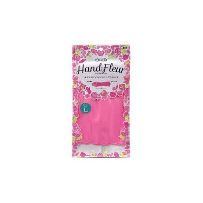 Перчатки ST Family HAND FLEUR для хозработ ультратонкие размер L розовый пион винил 1 пара  60