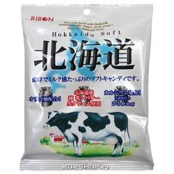 Жевательные конфеты с молочным вкусом Hokkaido Soft Ribon, Япония, 110 г